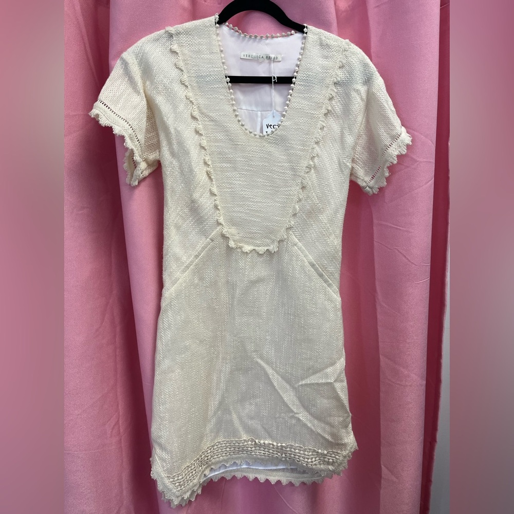 Veronica Beard Cream Textured Tunic